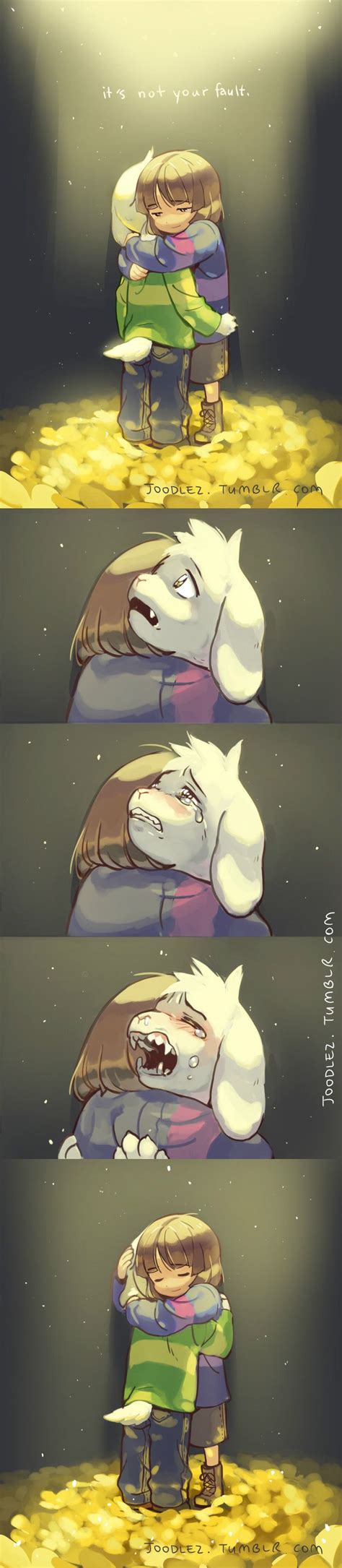 asriel x frisk|frisk hugging asriel.